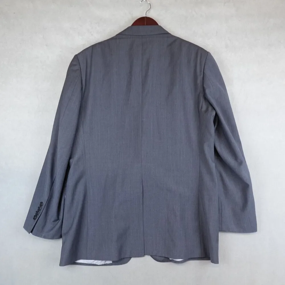 Brooks Brothers Explorer Blazer Men 43R Gray Explorer Madison Fit Wool Blend
